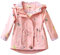 Veste coupe-vent à capuche pour bébé fille - Rose - 3-4 ans