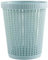 Poubelle creuse avec sac poubelle intégré, panier de rangement en polypropylène durable, pour salon, chambre à coucher, bureau (bleu)