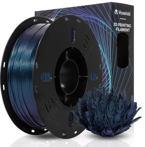 VOXELAB 3D Drucker Filament Hochgeschwindigkeits-Chamäleon PLA Farbwechsel-Filament 1.75mm(+/- 0.02 mm), Max 500mm/s schnelles Drucken, Ordentliche Spule 1KG(2.2lbs), HS PLA Burnt Titanium