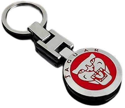 Porte-clés de Voiture, Pour Jaguar XEL XFL E-PACE I-PACE F-TYPE F-PACE Accessoires de Décoration de Porte-clés en Acier Inoxydable,Red