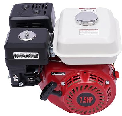 Motor Gasolina 4 Tiempos, 7.5hp 212CC Motor Estacionario de un Cilindro Generador Portátil por Aire, Desbrozadora, Cortacésped, Podadora