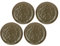 Roses & Tulipes Concerto Assiette plate Gris Taupe 27 cm Set de 4 pièces Stoneware