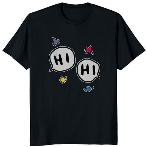 LGBT Heartstoppers Hi Funny Lover T Shirt 2022 LGBTQ+ TV Series Drama Tshirts 100% Cotton Men Camiseta Black S