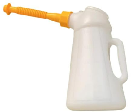 TTETTZ Bidon D'huile avec Bec Distributeur, Changement D'huile, Garage avec Mesure, Pichet D'huile pour Lubrifier Les Véhicules, Camion de Lubrification Auto, 3l 41cmx31cm