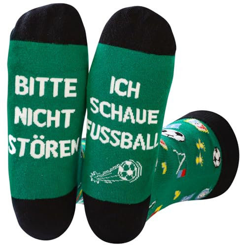 Fussball Geschenke Jungen, Lustige Fußball Socken mit Spruch, Football Socks, Vatertagsgeschenk für Papa, Fussball Geburtstag Geschenke für Männer, Fußball Geschenke für Jungs, Personalisierte Socken