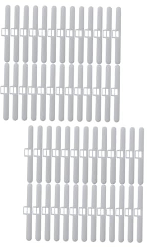 OSOLADY 2 Sätze Aufhänger Für Fensterjalousien Spitze Gewichte Montage Tragbar Fensterjalousien Für Zu Hause Sparer Etikett Innen Zurückhaltungen Teile Pole Plastik Weiß 30 Stück * 2