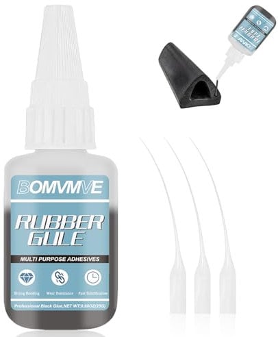 BOMVMVE Adhesivo de Goma, Pegamento de Caucho Negro, Adhesión Fuerte, Pegamento para Caucho con Caucho, Caucho con Otros Materiales, para Goma, Zapatos, Neumáticos, Botas, Cinturones, Manualidades