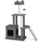 GYMAX Cat Tree, 117 cm Multi-Level Cat Tower with Sisal Scratching Posts & Ramp, Removable Condos, Perch, Dangling Balls, Modern Kitty Climbing Tower for Indoor Cats
