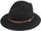 Lipodo Outdoor Traveller Herren - Wollfilzhut mit Garnitur - Outdoorhut Made in Italy - Herrenhut aus Wollfilz - Filzhut Herbst/Winter - Wollhut schwarz 56 cm