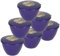 Pudding Basin and Lid Pack of 6 Plastic Pudding Basins Medium Sized 1 Pint Purple Food Safe Steaming Bowls