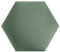 softwalls Wandkissen Hexagon Stoff mit 50mm Polsterung - Bett Kopfteil Wandpolster - Wandverkleidung - Wandpaneele | 40 x 34.5 Mintgrün