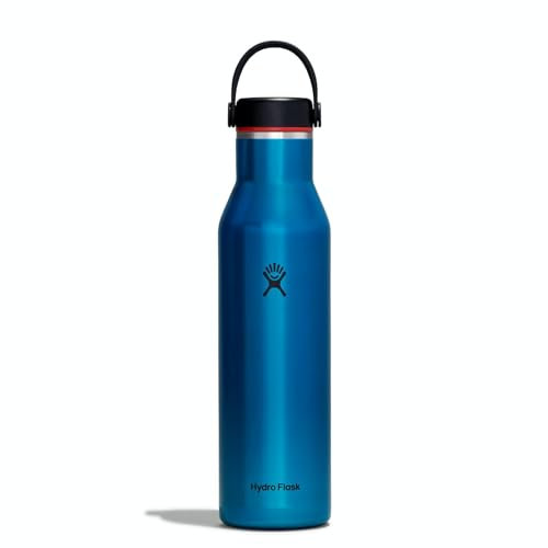 HYDRO FLASK - Leichte Trinkflasche 621 ml (21 oz) Trail Series - Vakuumisolierte, Wiederverwendbare Trinkflasche aus Edelstahl mit Auslaufsicherem Flex Deckel - Standard-Öffnung - BPA-frei - Celestine