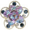 KECELWEL Veilchen Blume Brosche Pins für Frauen, Frauen Brosche, Broschen Schmuck Zubehör für Hochzeit, Jubiläum, Bankett,Violett