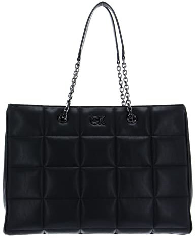Calvin Klein Re-Lock Quilt Tote L CK Black