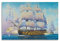 silve Vintage Segelposter Admiral Nelson Flaggschiff HMS Victory Warship Dekorative Malerei Leinwand Wandkunst Bild