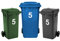 Rubigo 3 x Bin Numbers for Wheelie Bins, 0-99, 17.5cm Dustbin Stickers, Easy Application Stick On Number Stickers - Weatherproof Self Adhesive Vinyl (5)