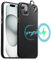 TECHGEAR iPhone 15 Magnetic Case, Premium Shockproof, Anti-Scratch, Slim [Carbon Fibre Detail] Drop Protection, Camera Lens protection & Tough Hard Back Compatible with MagSafe Cover for iPhone 15 6.1