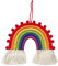 AIYONG Regenbogen Wandbehang, Woven Makramee Wandteppich Deko, Handgewebten Regenbogenanhänger Boho-Heimdekoration für Schlafzimmer Wanddeko, Zuhause, Kinder, Mädchen, Kindergeburtstag Deko