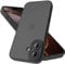 Mootobo for iPhone 16 Case 6.1-Inch, Military-Grade Protection 360° Full Body Frosted Translucent Back Phone Cover, Anti-Fingerprint Slim Shockproof Phone Case for iPhone 16– Black