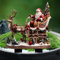 Clearance Christmas Decorations - Xmas Gifts & Ornaments - Santa Claus & Elks Acrylic Floor & Tree Pendants - Window & Door Decoration