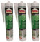Neutral Silikon für Innen und Außen Grau Anthrazit - Dichtstoff für Fassaden und Fensteranwendungen - Glasversiegelung - UV Beständig und elastisch (3 x 280ml)