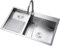 Lavello da Incasso in Acciaio A Vasca Singola Lavello da Cucina Lavello per Lavanderia Domestico in Acciaio Inox con Lavatoio Lavello Singolo Manuale in Acciaio Inox 304, B, 80 * 48 * 22cm