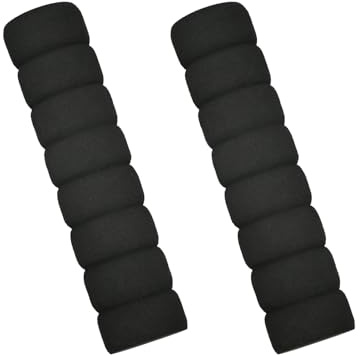 FIGCY Door Handle Buffer 2-Piece Set Black Door Handle Protection Made of Soft Foam to Prevent Damage to Walls or Furniture, Ideal for Room Doors