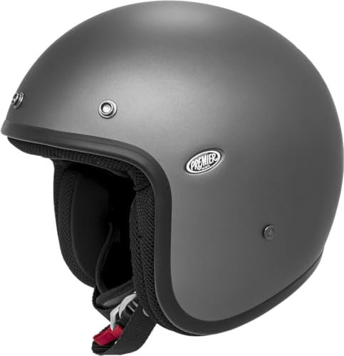 Premier Helm Classic,Dunkelgrau Mit Lederprofilen,L,Unisex