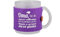 GILDE - 50829 - Glas Tasse, Milchglas, satiniert, Filzbanderole lila, Oma, bei dir sind wir willkommen - ist es immer lustig - schmeckt es am besten ..., 9,5cm x 11,5cm x 8cm, 330ml