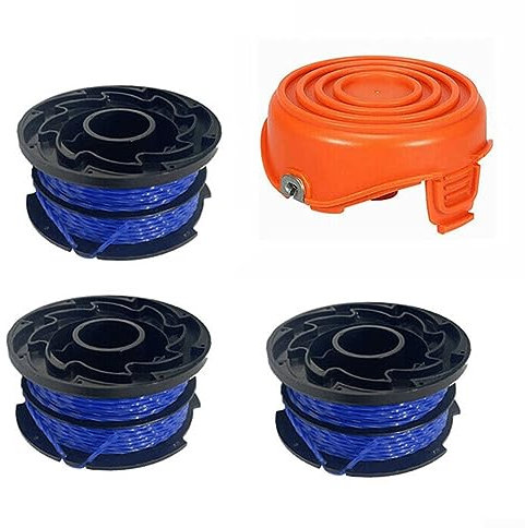 EpheyFIF Lot de bobines de fil de rechange pour débroussailleuse Black&Decker GL315 GL350 GL650, avec Couvercle de Bobine