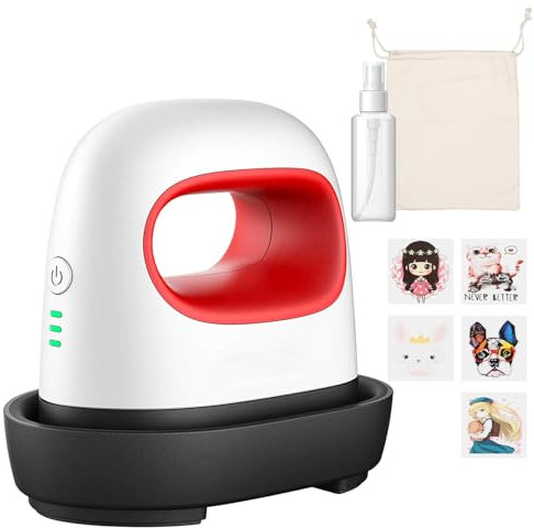 Mini prensa de transferencia de calor, prensa de calor DIY con 3 niveles de calor, portátil, máquina de impresión para camisetas, sombreros, zapatos y bolsas
