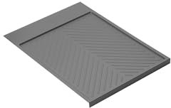 emuca Bodenschutzmatte Anthrazitgrau für 45 cm Küchenunterschrank/Wasserschutzmatte