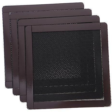 CAXUSD 4pcs Fan Dust Cover Pc Cleaner Mesh Cover for Computer Case Magnetic Frame Screen 12x12cm