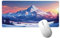 Neige Tapis de Souris XXL 1200 x 600 x 3mm, Tapis de Souris Gamer Montagne Mouse Pad, Antidérapant en Caoutchouc et Bords Cousus, Haute Précision et Vitesse, sous Main Bureau, Gaming Accessoire H-871