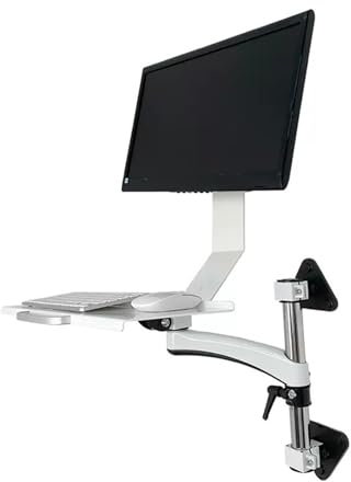 OPTEPYOE Monitor-Tastatur-Halterung for Industriegeräte, wandmontierte, drehbare, klappbare WS11A-300-Computerhalterung