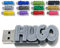 Clé USB Personnalisée avec Votre Texte (8 Go, Argent) - Un Cadeau Original et Unique - USB 3.0