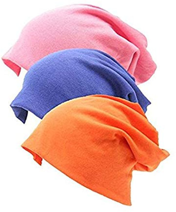 FAIRYRAIN 2 Pack Damen Elegante Schal Pre Tied Schal Cap Bone Bonnet Chemo Hut Mütze Turban Kopftuch Headwrap (Color#2)