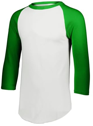 Augusta Sportswear Men's Baseball Jersey 2.0, White/Kelly, Large
