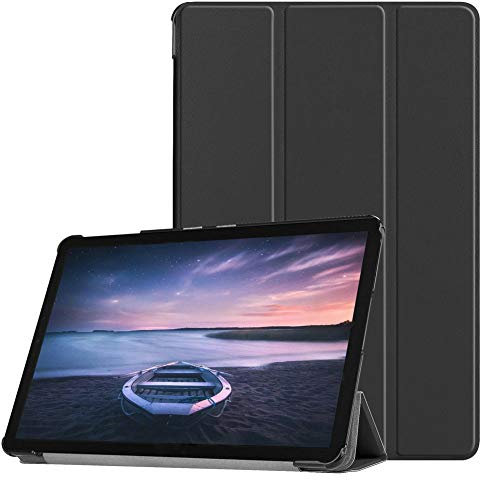 Kepuch Custer Funda para Samsung Galaxy Tab S4 10.5 T830 T835 T837,Slim Smart Cover Fundas Carcasa Case Protectora de PU-Cuero para Samsung Galaxy Tab S4 10.5 T830 T835 T837 - Negro
