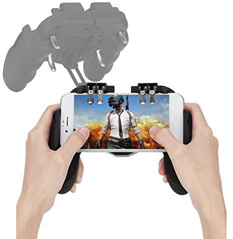 Kafuty Mobil spelkontroll PUBG mobilkontroll joystick fjärrgrepp skjutning mobiltelefon spelepad tillbehör med kylfläkt mekanisk tangenttryckskänsla
