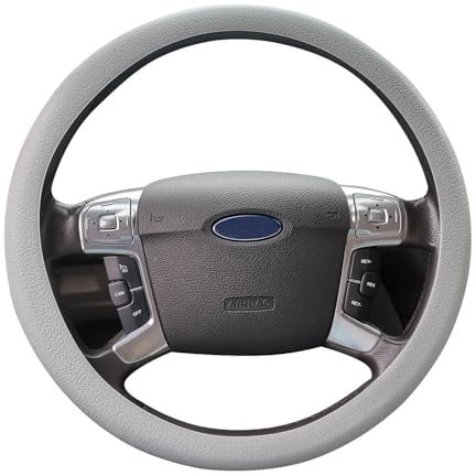 Berfea Lenkradbezug Auto Silikon Lenkradhüllen Weich rutschfest Lenkradschutz, Steering Wheel Cover, Universal 13-15 Zoll