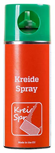 Berasit Kreidespray, professionelle Sprühkreide für Markierung und Kennzeichnung, schnell trocknend, 400 ml, grün, Versandeinheit= 6 Dosen
