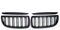 Viviance Paar glänzend schwarz Doppel Lamellen Sport Nierengitter Grill Set kompatibel mit BMW E90 E91 2005-2008