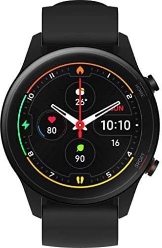 Xiaomi Mi Watch Pantalla 1.39 AMOLED, Medición de Nivel de oxígeno en Sangre, y seguimiendo de 100+ Ejercicios, Color Negro (Reacondicionado)
