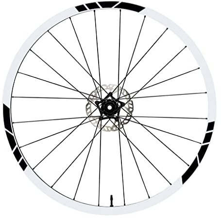 DualColorStampe Aufkleber Felgen Fahrrad 26 Zoll - 27,5 Zoll - 28-29 Zoll Rad MTB Bike Sticker Felgen MTB B0030 (26 Zoll, Schwarz matt)