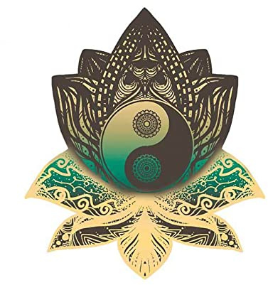 MACMRD Auto Aufkleber 13 Cm X 11,4 Cm Lustige Ying Yang Mandala Feine Autoaufkleber Autozubehör Aufkleber Sonnencreme Dekoration
