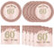 60th Birthday Decor 60th Birthday Decorations for Women Rose Gold Birthday supplies Plates and Napkins Rose Gold 1965 Birthday Decorations Disposable Tableware Party Supplies For Women