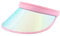 Surkat Frauen Sonnenblenden Hologramm Breite Krempe Dicker Schweißband UV Schutz Sportbekleidung Visiere Sonnenhut, Pink-03797, Einheitsgröße