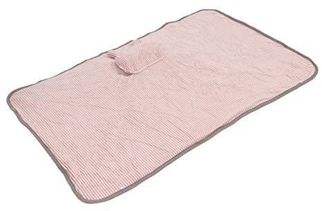 Jeffergarden Couverture Chauffante, Couverture Chauffante Lavable Wrap-Shawl Peluche Douce pour l'épaule (Lapin Rose)