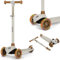 LIONELO Jessy Trottinette d'équilibre pour Enfants de 3 Ans à 50 kg, Trottinette Trois Roues Légère avec Réglage en Hauteur, Roues LED, Plateforme Antidérapante, Hauteur Scooter (Brown)